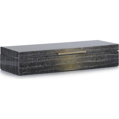Moonlit Waves Box by John-Richard in black, silver. Made from unique in a modern style.