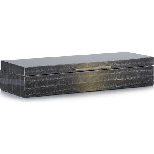 Moonlit Waves Box by John-Richard in black, silver. Made from unique in a unique style.