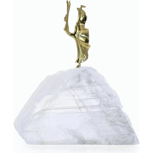 Ethereal Dancer Sculpture on Selenite I by John-Richard. Made from unique in a modern style.