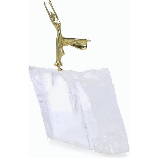 Ethereal Dancer Sculpture on Selenite II by John-Richard. Made from unique in a modern style.