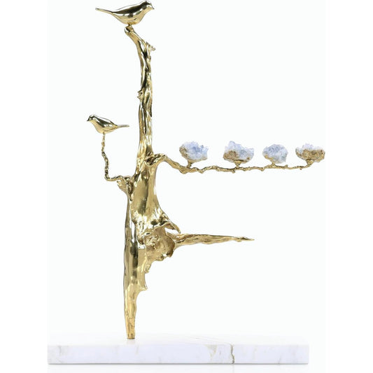 Crystal Grove Sculpture on Marble Base by John-Richard. Made from unique in a modern style.