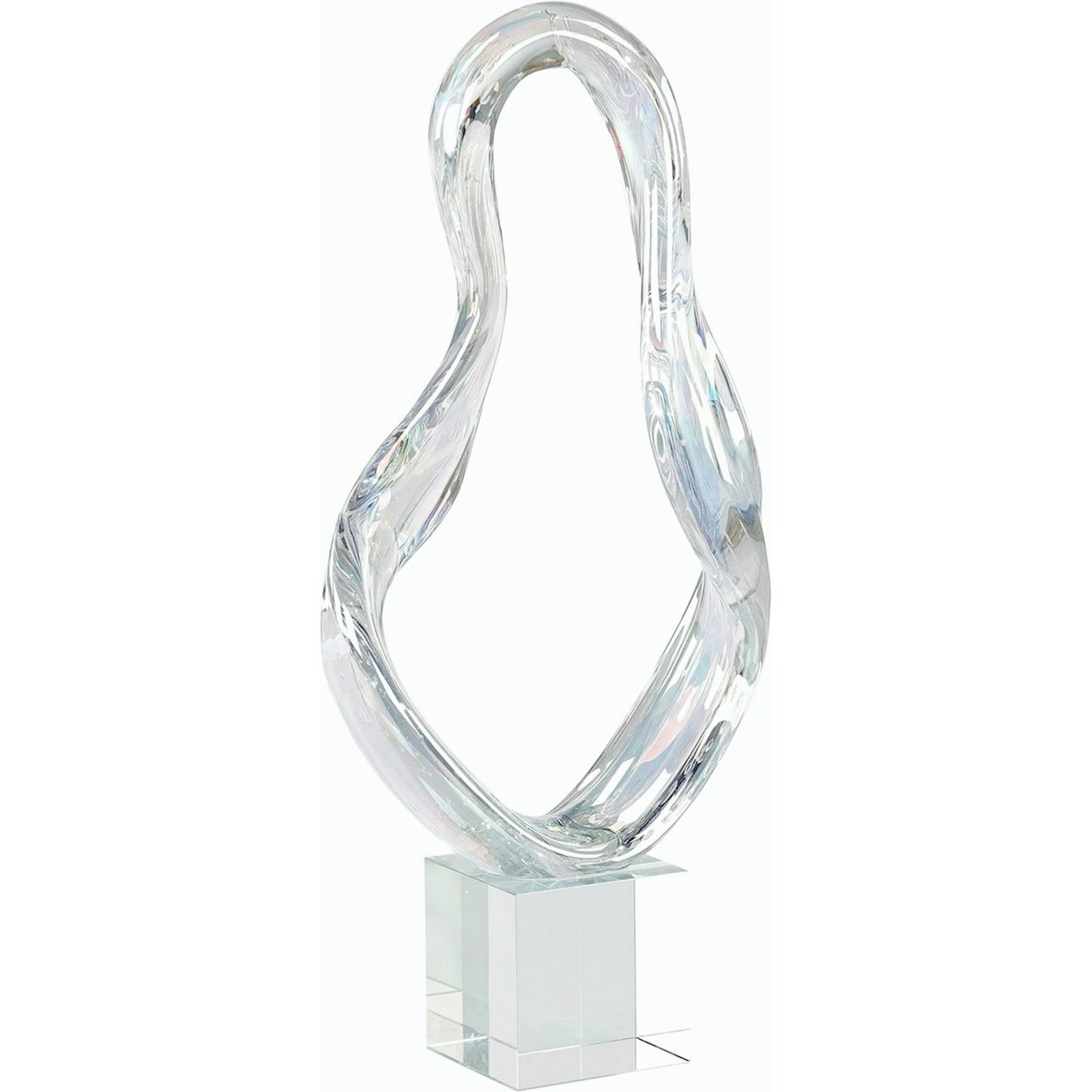 001 SI-2171380 | Primary Silo | Prismatic Loop Sculpture on Crystal Base by John-Richard. Made from unique in a modern style.