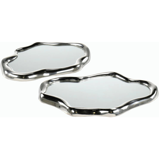Flowing Gold Trays by John-Richard. Made from unique in a modern style.