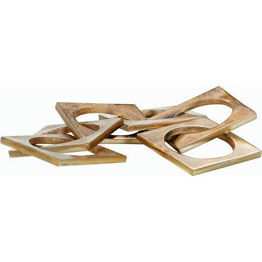 Gold Square Chain by John-Richard. Made from unique in a modern style.