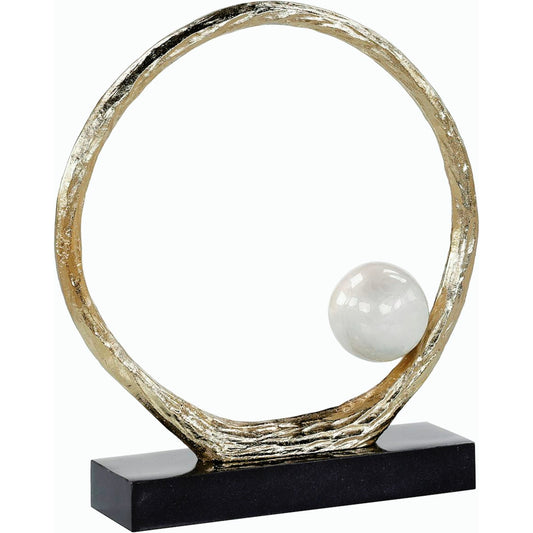 Anello di Perle Sculpture on Iron Base by John-Richard. Made from unique in a modern style.