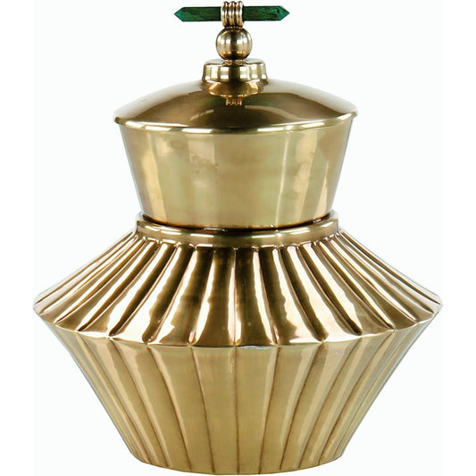 Malachite Vessel by John-Richard. Made from unique in a modern style.