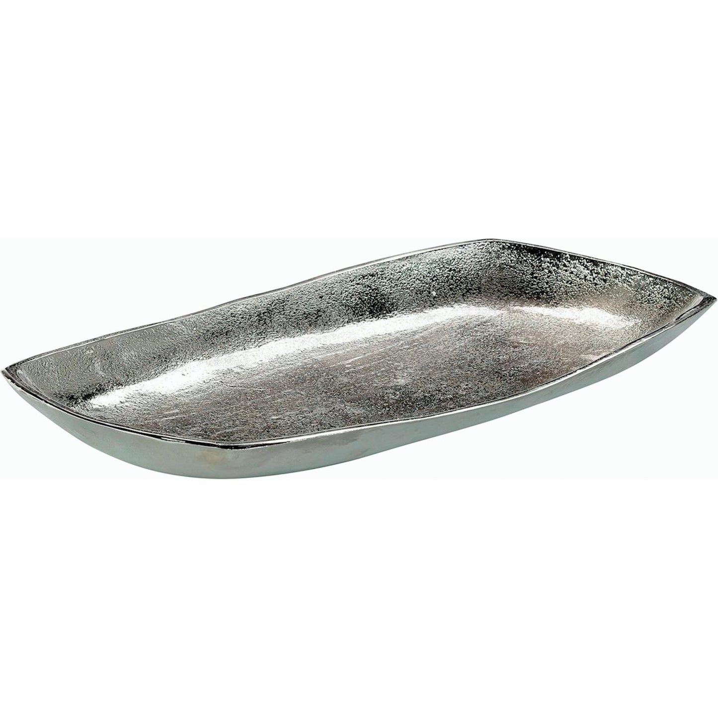 002 SI-2171520 | Primary Silo | Scooped Metal Tray by John-Richard in silver. Made from unique in a modern style.