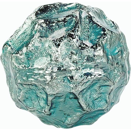 Textural Orb, Light Green & Silver by John-Richard in light green, silver. Made from unique in a modern style.