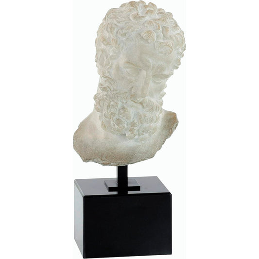 Greek Bust on Marble Base by John-Richard. Made from unique in a modern style.