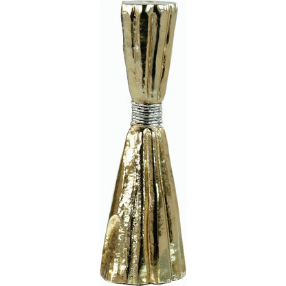 Taut Candleholder by John-Richard in gold. Made from unique in a modern style.