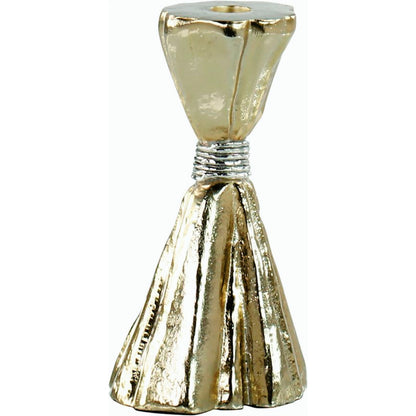 Taut Candleholder by John-Richard in gold. Made from unique in a modern style.