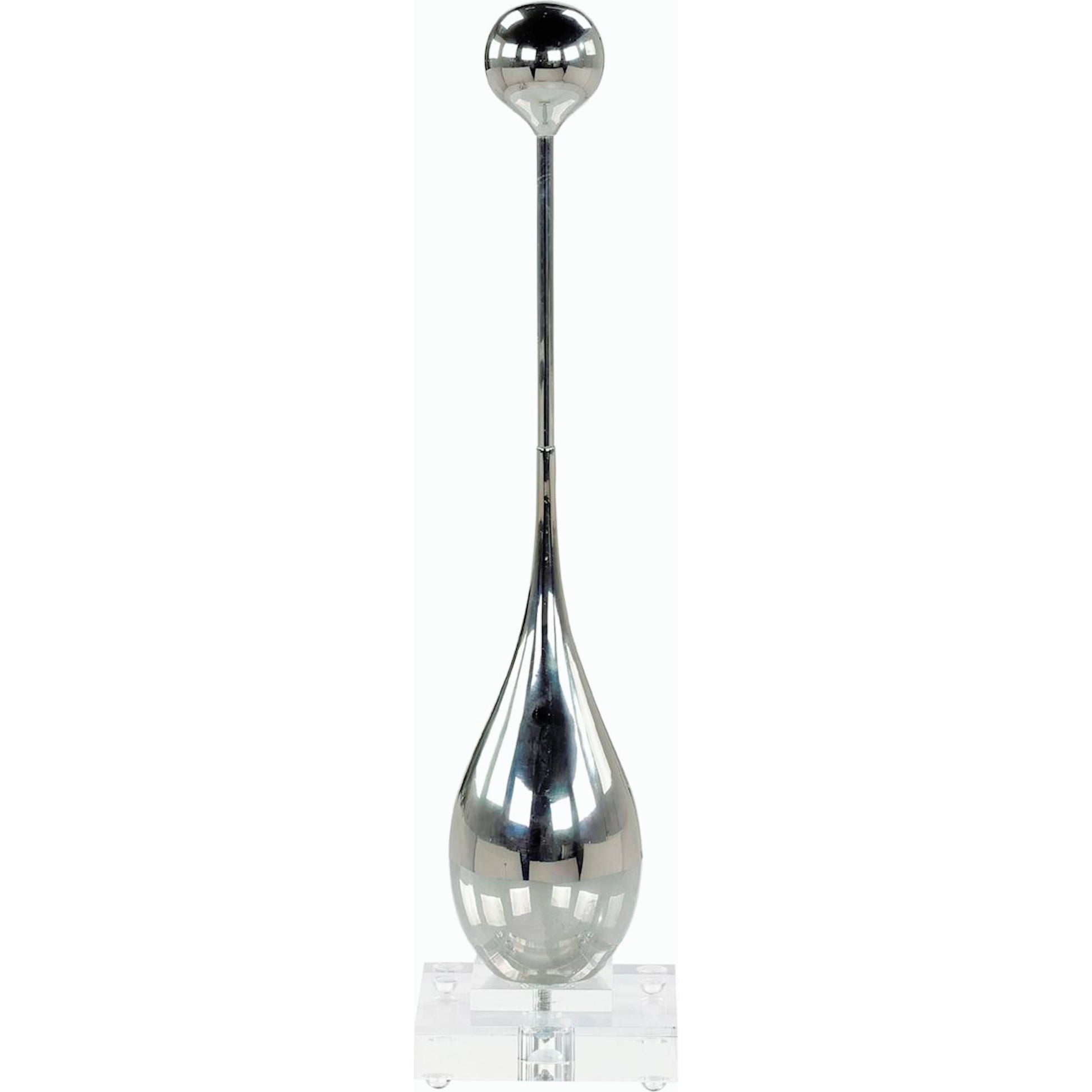 Drop Sculpture on Acrylic Base by John-Richard in nickel. Made from unique in a modern style.