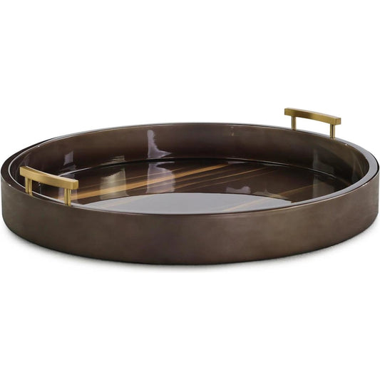 Java Tray by John-Richard in coffee, brushed brass. Made from unique in a unique style.