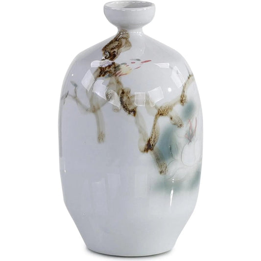 Painted Grove Vase I by John-Richard in white. Made from unique in a unique style.