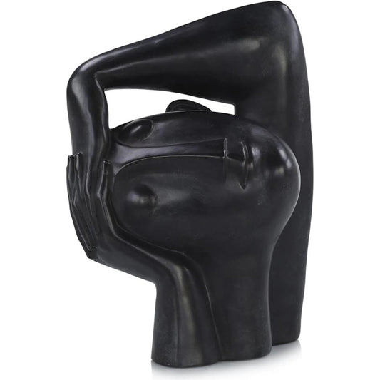 Restful Slumber Sculpture by John-Richard in black. Made from unique in a unique style.