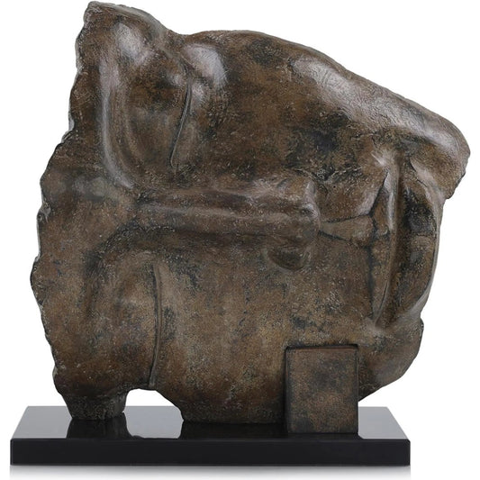 Tribal Mask Sculpture by John-Richard in brown, black. Made from unique in a unique style.