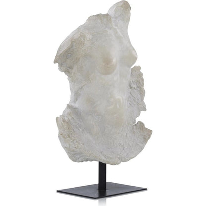 Evolving Torso Sculpture I by John-Richard in white. Made from unique in a modern style.