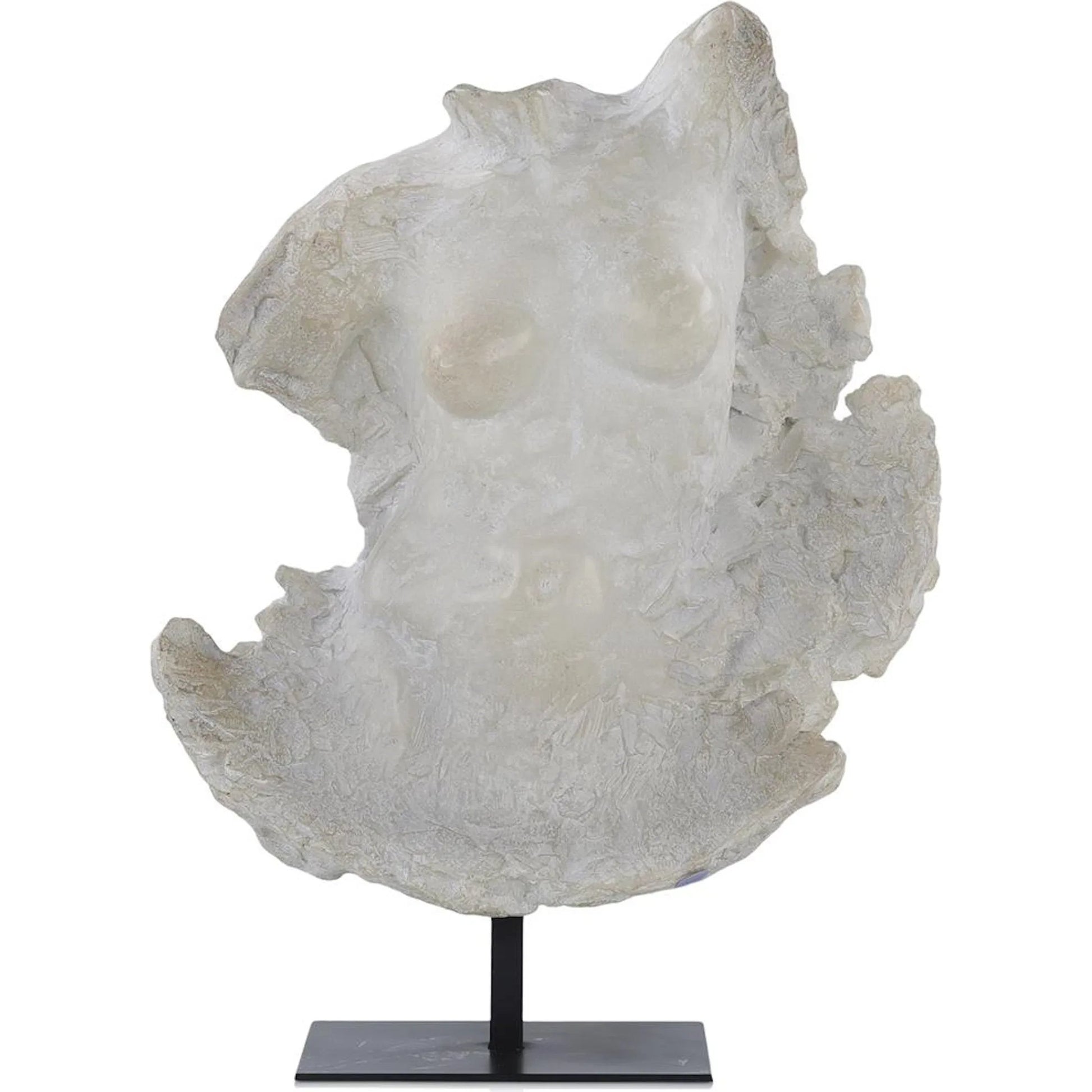 Evolving Torso Sculpture I by John-Richard in white. Made from unique in a modern style.