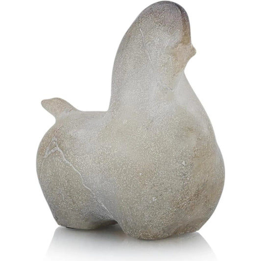 Etruscan Horse Sculpture II by John-Richard in white, natural. Made from unique in a unique style.