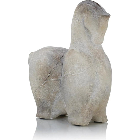 Etruscan Horse Sculpture VI by John-Richard in white, natural. Made from unique in a unique style.