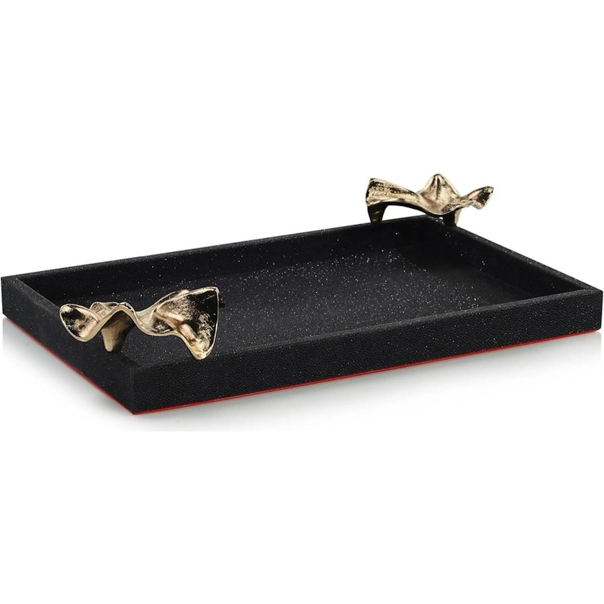 Taylor Tray by John-Richard in black, brass. Made from unique in a modern style.