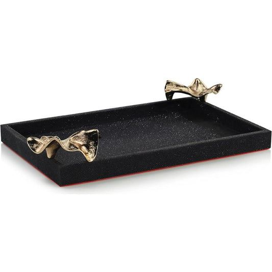 Taylor Tray by John-Richard in black, brass. Made from unique in a unique style.