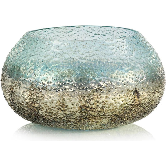 Shore's Edge Bowl by John-Richard in blue, tan. Made from unique in a unique style.