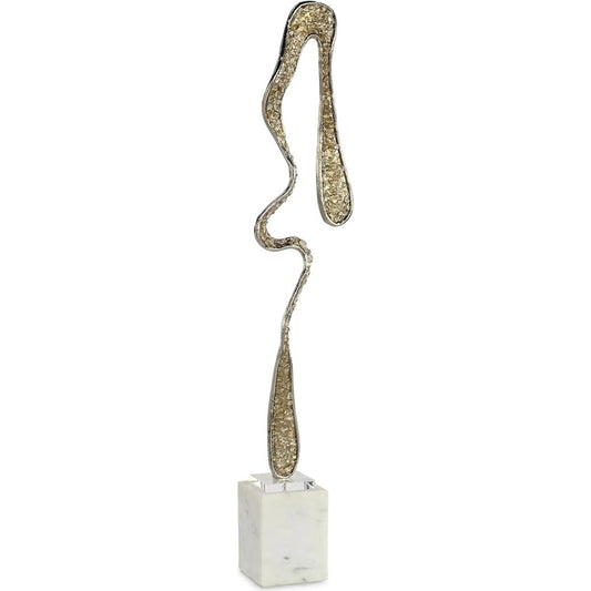 Fluidity Sculpture I by John-Richard in champagne, nickel. Made from unique in a unique style.