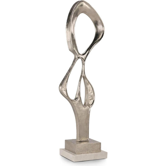 Fluid Metal Sculpture by John-Richard in nickel. Made from unique in a unique style.