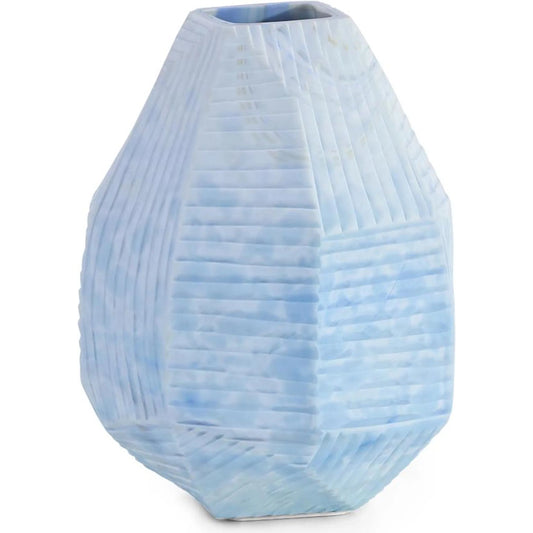 Papillon Vase by John-Richard in blue. Made from unique in a unique style.