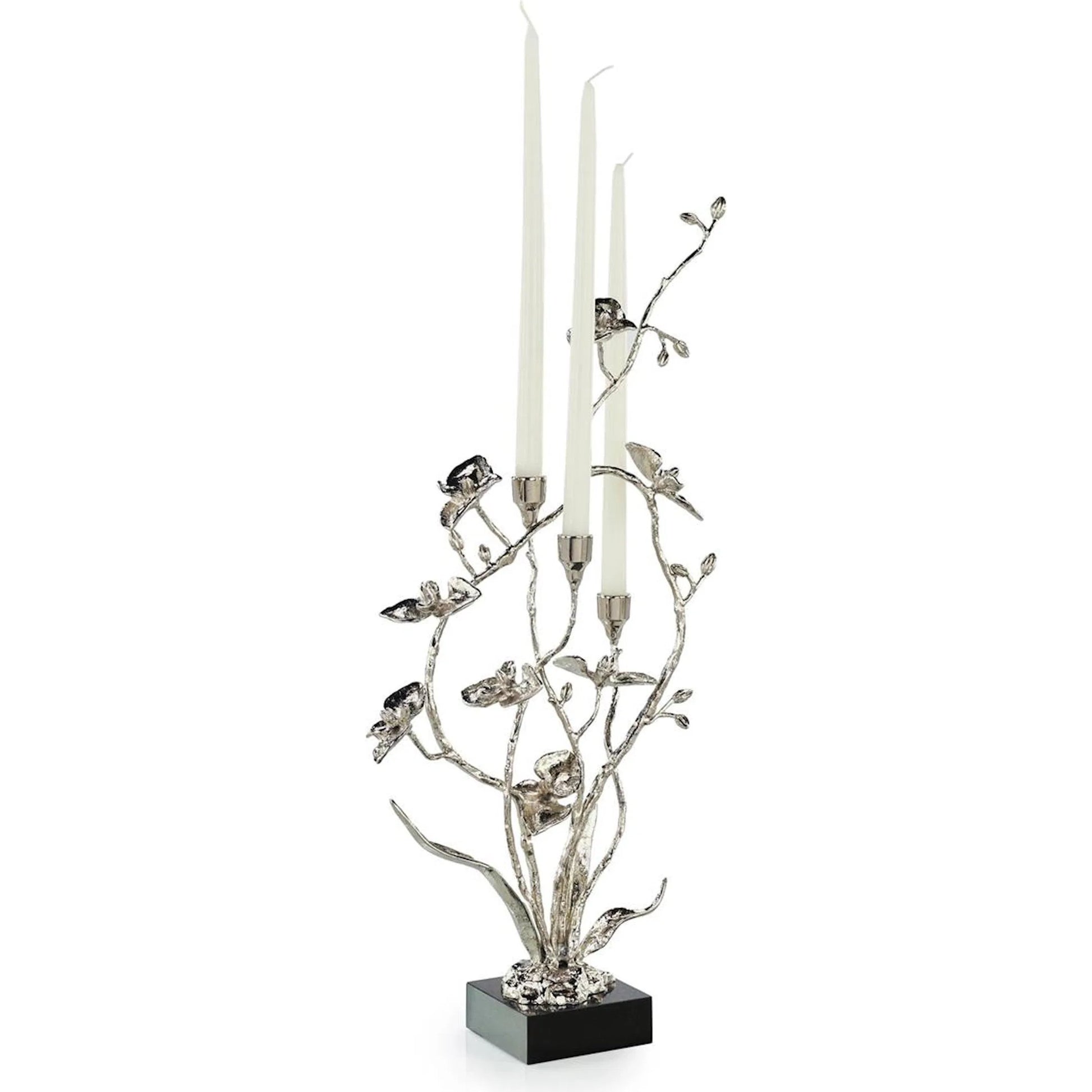 Orchids in Bloom Candleholder, Small by John-Richard. Made from unique in a modern style.
