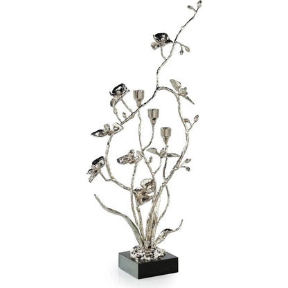 Orchids in Bloom Candleholder, Small by John-Richard. Made from unique in a modern style.