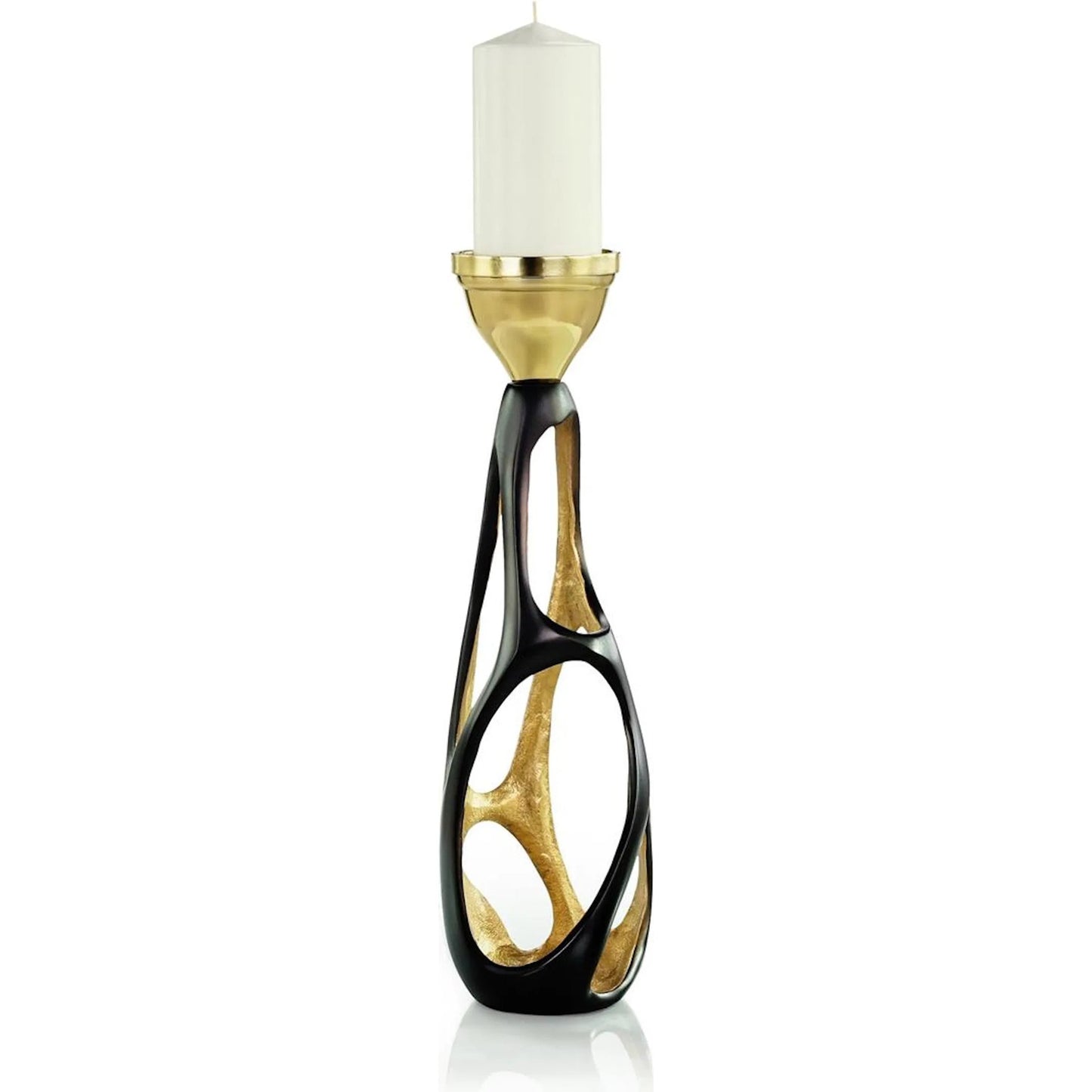 004 SI-2373635 | Additional Silo | Nexus Candleholder by John-Richard in dark bronze, champagne. Made from unique in a eclectic & global style.