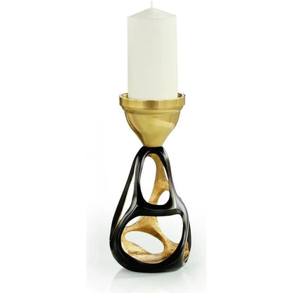 Nexus Candleholder by John-Richard in dark bronze, champagne. Made from unique in a eclectic & global style.