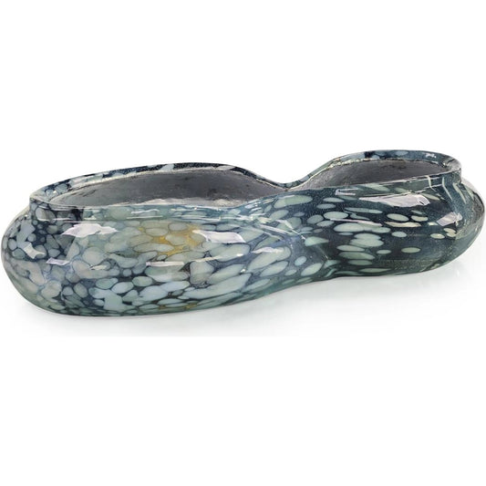 Diana Bowl by John-Richard in blue, yellow and blue enamel, nickel. Made from aluminum in a unique style.
