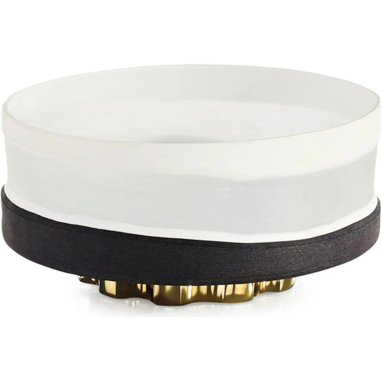 Apollo Hurricane by John-Richard in black, white and champagne. Made from art glass, aluminum in a unique style.