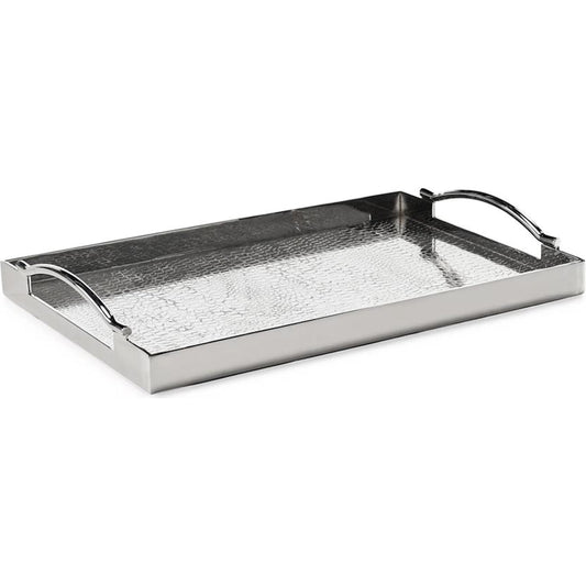 Silver Serpent Rectangular Tray by John-Richard in polished nickel. Made from unique in a unique style.