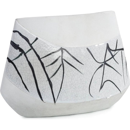 Boceto Vase by John-Richard in white, black and glazed, unglazed. Made from porcelain in a unique style.