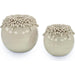 Brigid Vases (Set of 2) by John-Richard in glazed. Made from ceramic in a modern style.