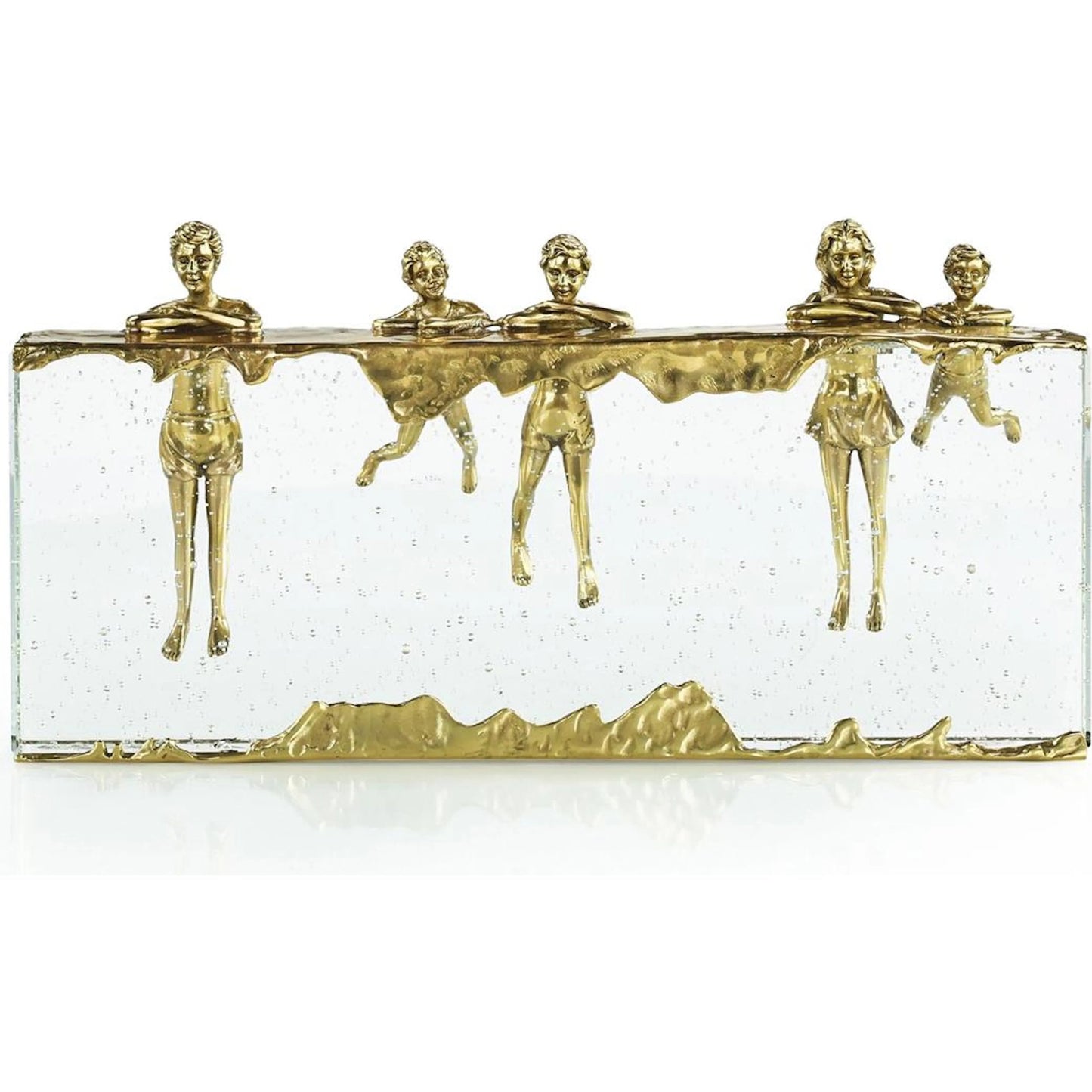 002 SI-2373739 | Additional Silo | Pool Day Sculpture by John-Richard in polished brass. Made from unique in a modern style.