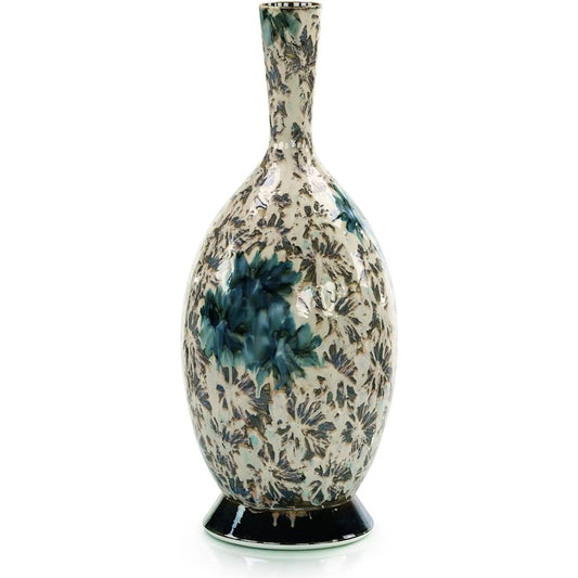 Porcelain Gardens Vase, Large by John-Richard in cream. Made from unique in a unique style.