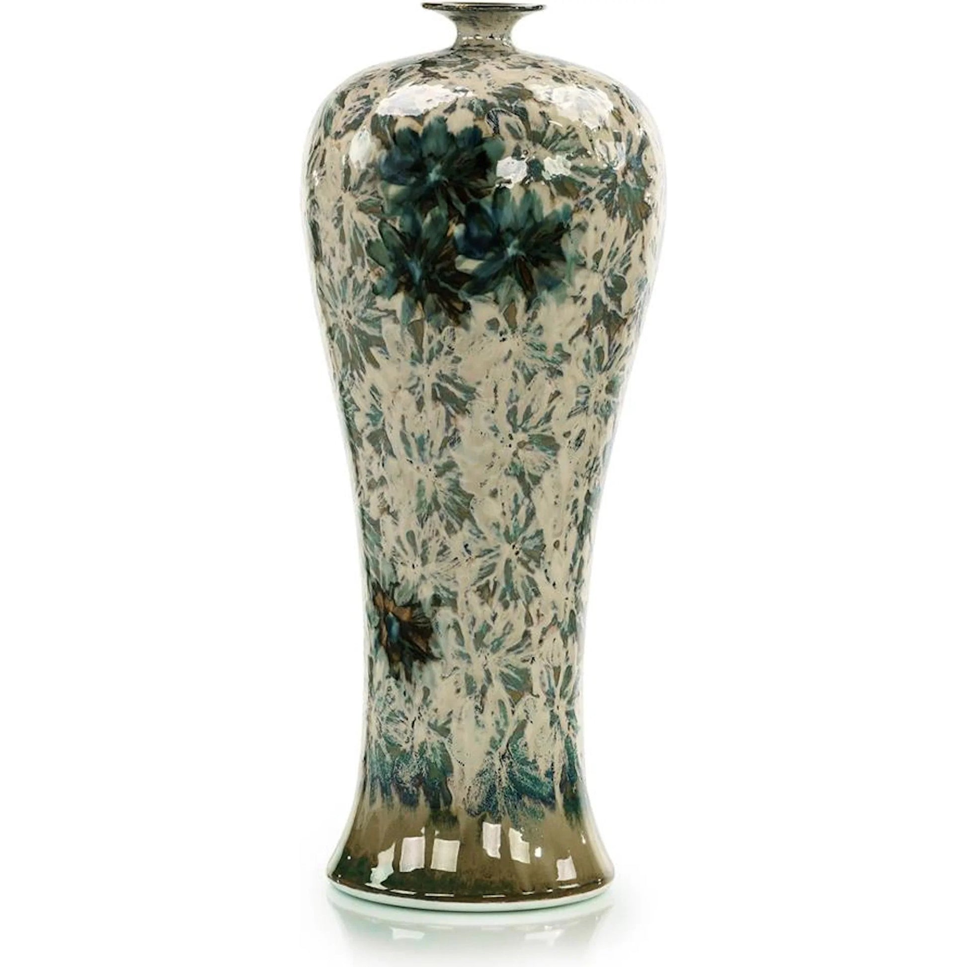 Porcelain Gardens Vase, Small by John-Richard in cream. Made from unique in a eclectic & global style.