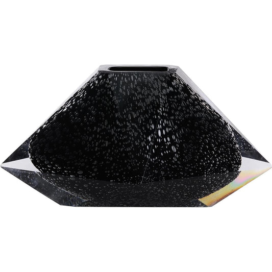 Midnight Dust Vase by John-Richard in black. Made from unique in a unique style.