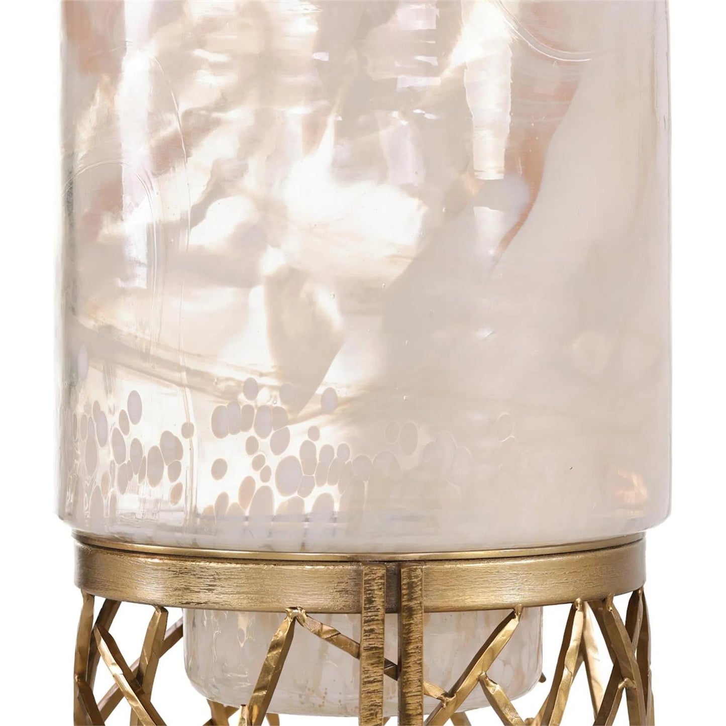 003 SI-2373613 | Closeup | Morina Floor Urn by John-Richard in brushed brass. Made from unique in a modern style.