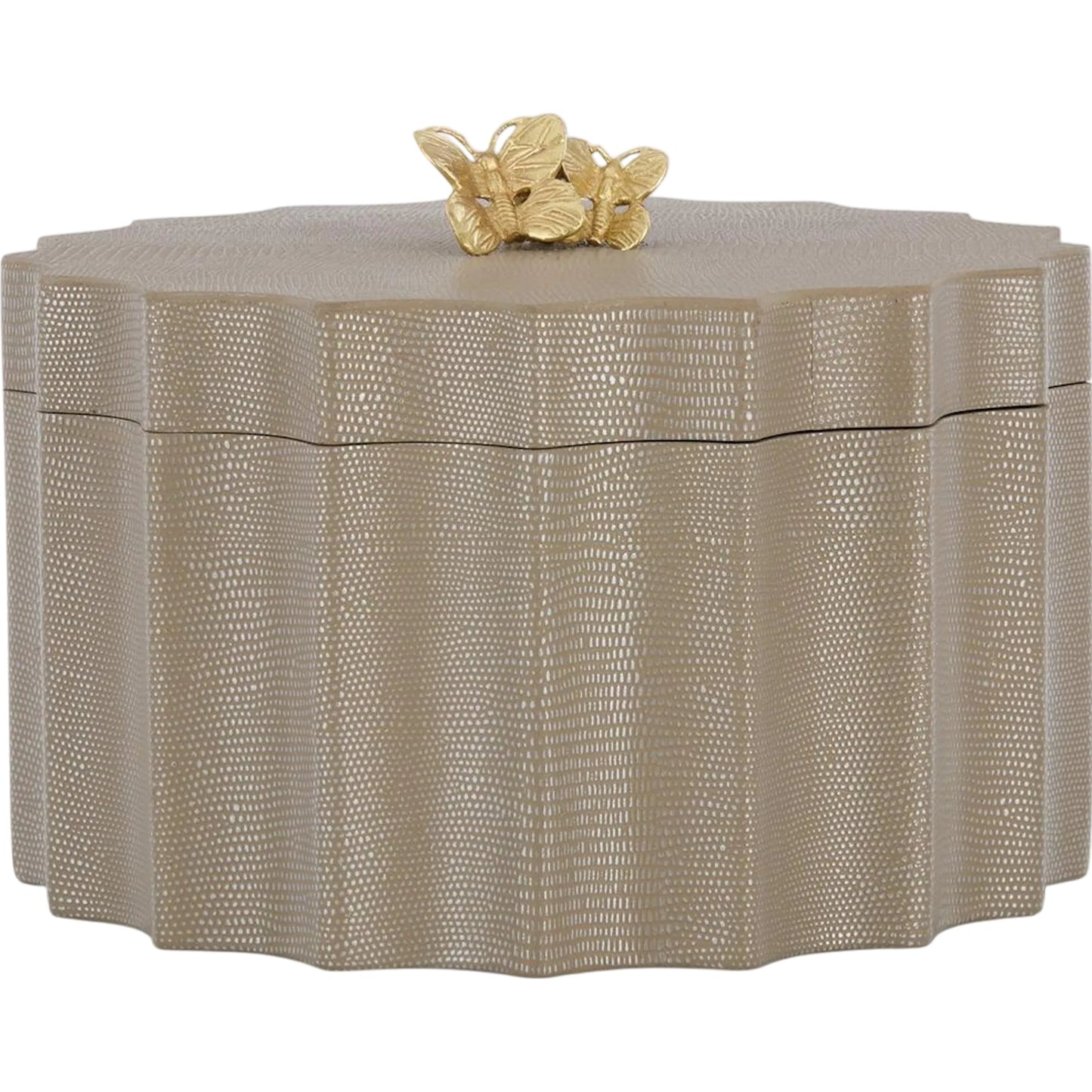 001 SI-2373242 | Primary Silo | Farfalla Box by John-Richard in gray and brass. Made from unique in a modern style.