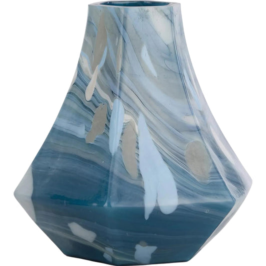 Sidon Vase by John-Richard in blue. Made from unique in a unique style.