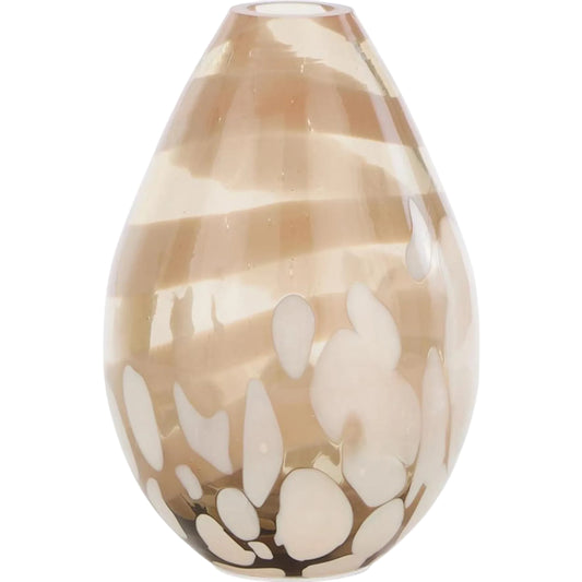Mendoza Vase by John-Richard in soft cream. Made from unique in a unique style.