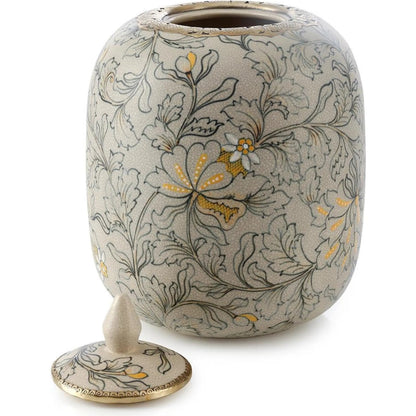 Lidded Foliage Jar by John-Richard. Made from unique in a unique style.
