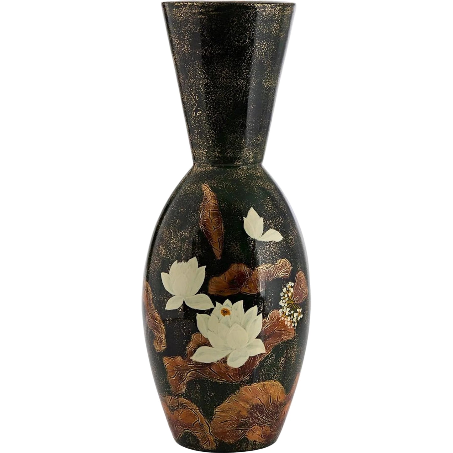 000 SI-2629678 | Primary Silo | Verdant Lotus Vase by John-Richard. Made from unique in a unique style.
