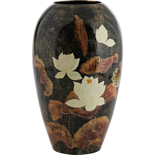 Verdant Lotus Vase by John-Richard. Made from unique in a unique style.